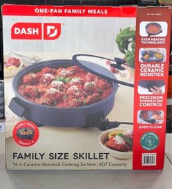 Dash 14” Family Size Electric Skillet, Ceramic