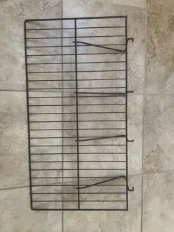 Gridwall Panel Display Shelf Black Steel Wire $10each