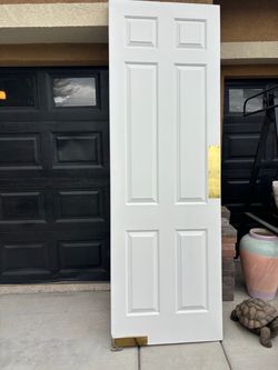 Tall white Butler door, 6 panels
