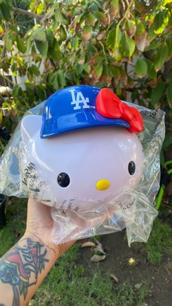 Hello Kitty Dodgers popcorn bucket