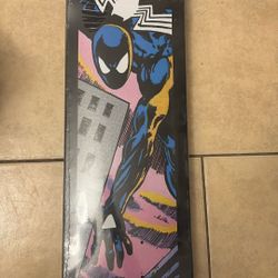 Black Spiderman Suit Symbiote Skate Deck Huf 
