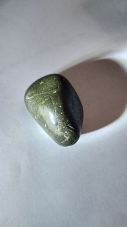 Mottled Dark Green Nephrite Jade Stone 