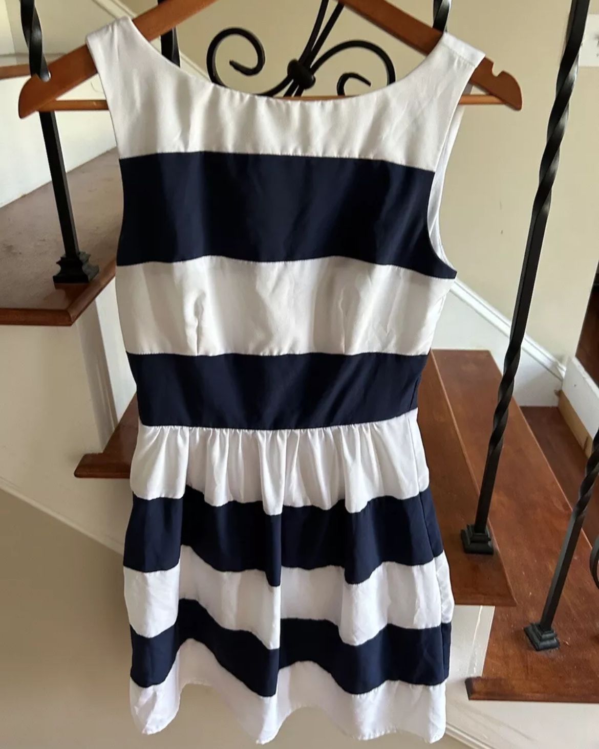 Shein Red Maxi Dress Boho Lace Trim Neck & Sleeves Size L