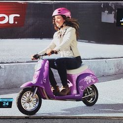 Razor Pocket Mod Miniature Euro 24V Kids Ride On Retro Scooter