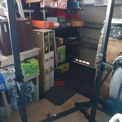 Squat Rack, Adjustable Bench, Total Gym, Step Platform, Olympic Bars, Weights, Bumper Plates, Weight Station 