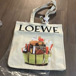 New Loewe limited edition crafted world canvas tote bag

