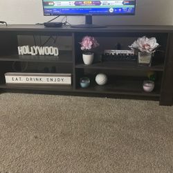 Wooden TV stand/Wooden console With Rack For 65-75 Inch Tv