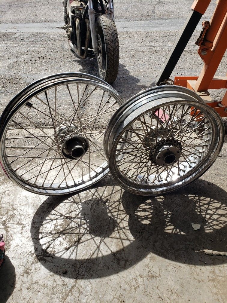 Twisted Spoke Harley Chopper Rims