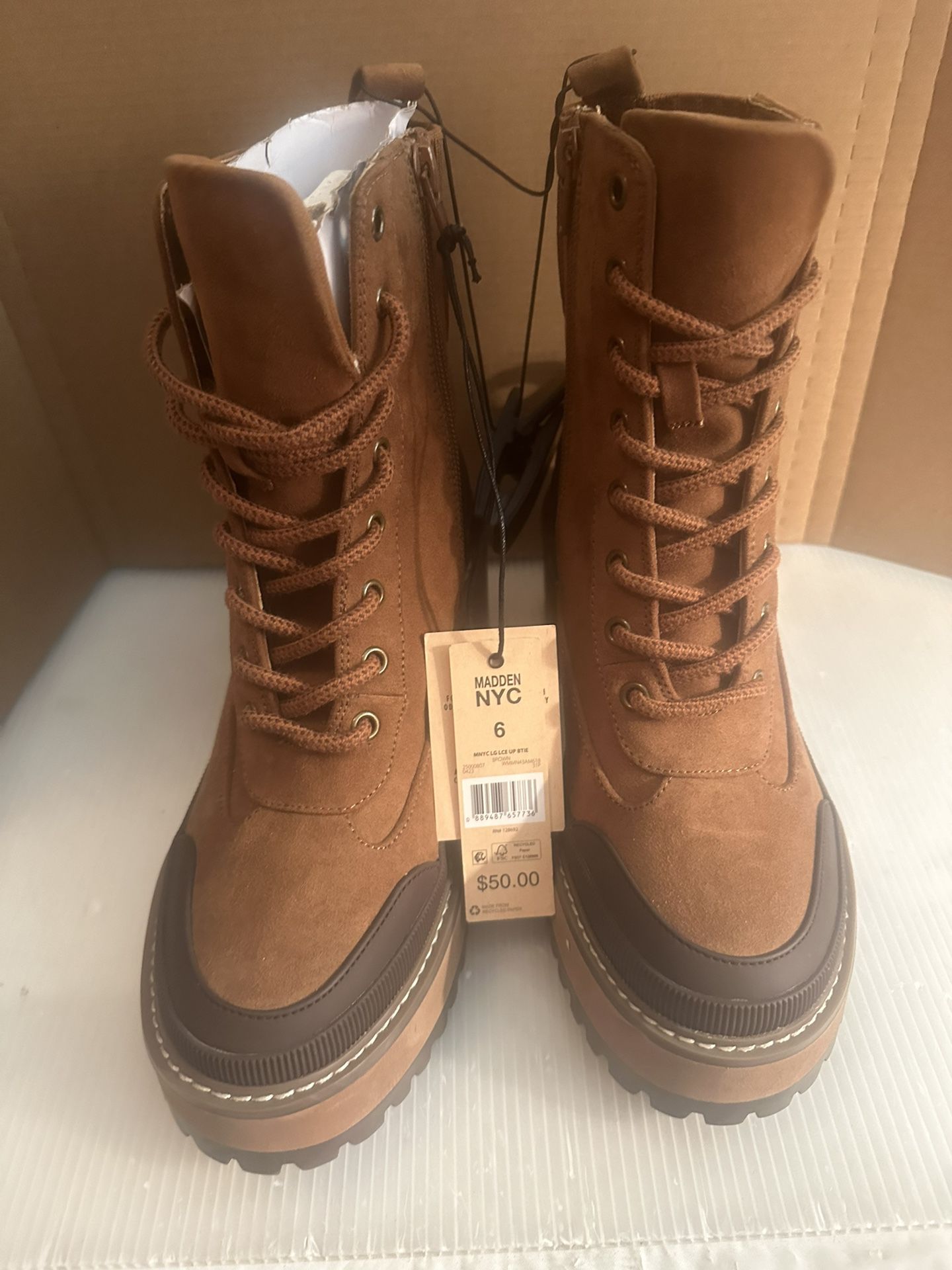 New Madden NYC  Brown Women’s Boots Size 6