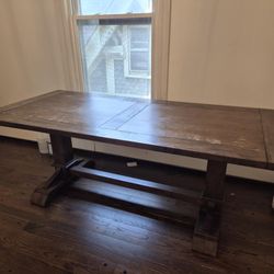 Modern Farmhouse Wood Dining Table