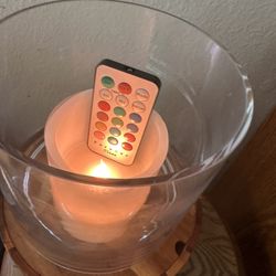 Lovdly Cremation Urn for Human Ashes | Keepsake Urns for Adult & Pet Ashes | Decorative Urn Made from Premium Wooden Base with Glass Top & Flameless L