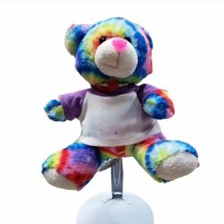 2016 The RGU Group Peace Pals Arizona Stuffed Tie Dye Bear 7.5"
