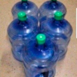(5) 5 Gallon Water Containers