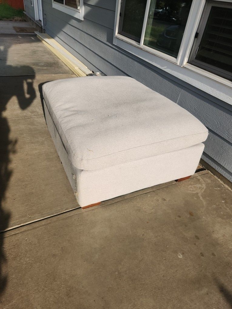 Light Grey Ottoman