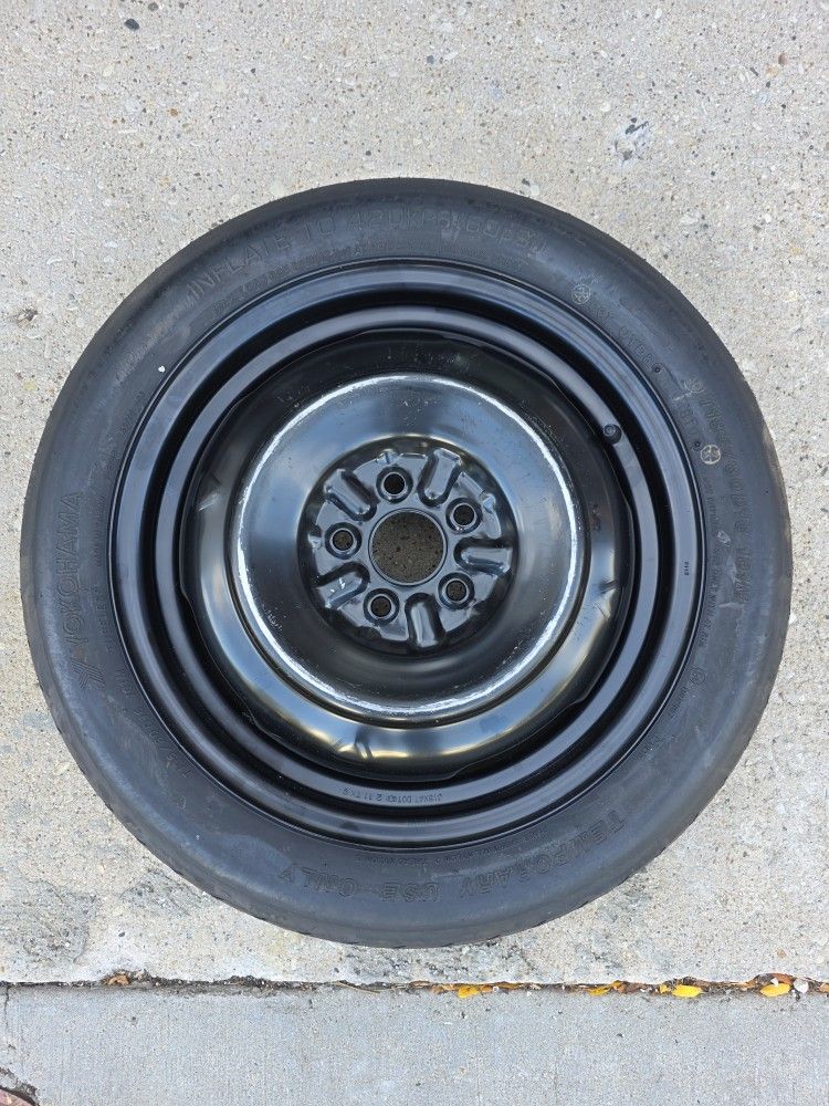 Spare tire off my 2012 Toyota Prius. 5x100mm bolt pattern. Fits 2004-2015 Toyota prius