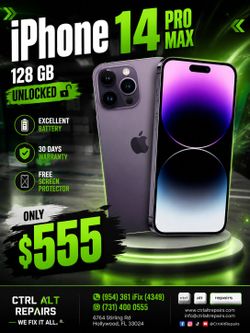 🔥 iPhone 14 Pro Max 128GB – UNLOCKED 🔥
💰 ONLY $555
