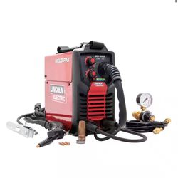 Lincoln Electric WELD-PAK 90i MIG and Flux-Cored Wire Feeder Welder with Gas Regulator