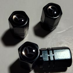 Set Of 4 Wheel Tire Caps Air Valve Stem Cover For Mazda