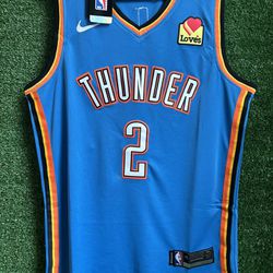 SHAI GILGEOUS-ALEXANDER OKLAHOMA CITY THUNDER NIKE JERSEY BRAND NEW WITH TAGS SIZES MEDIUM, LARGE AND XL AVAILABLE 