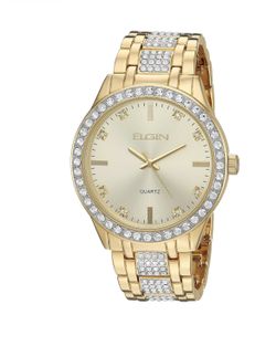 Elgin 14K Gold Plated Elegant Men’s Watch