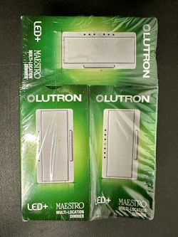 Lutron Maestro 600W Multi-Location Companion Dimmer Switch - White (SET OF 3)