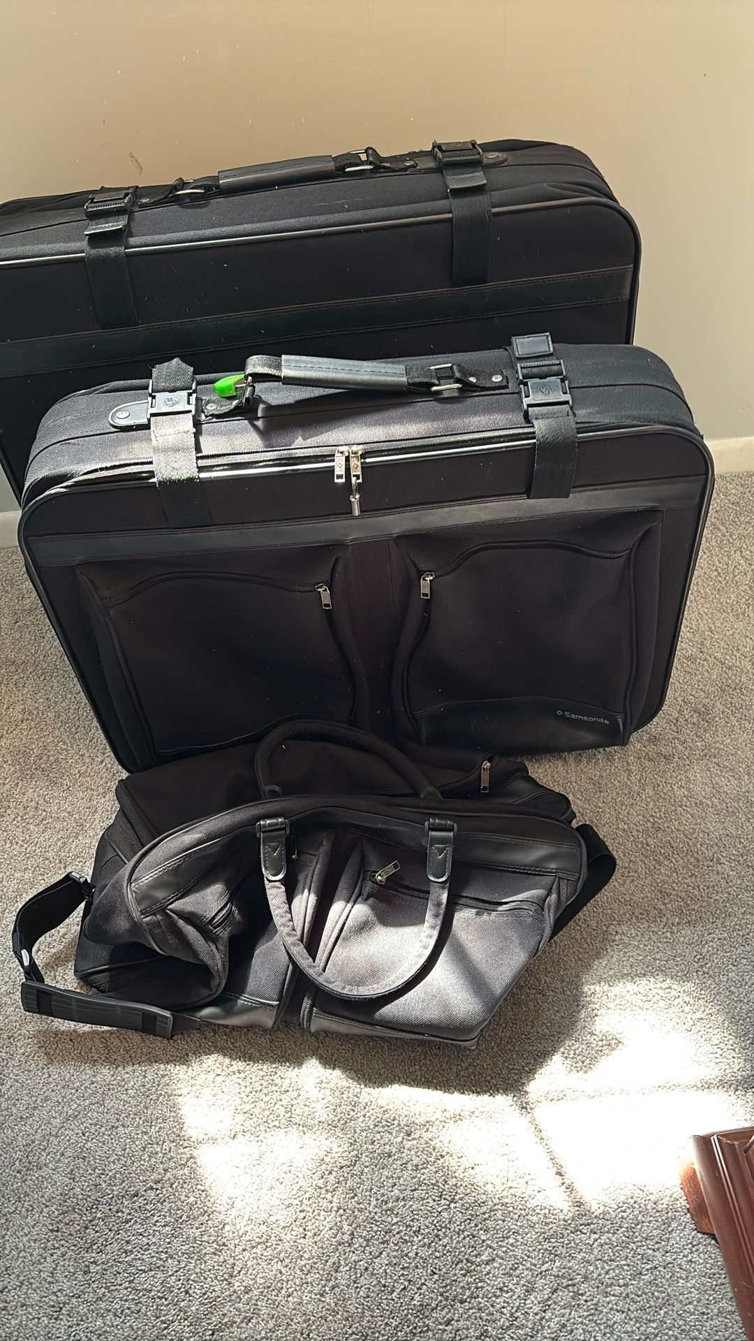 Vintage Samsonite 3 Piece Luggage Set