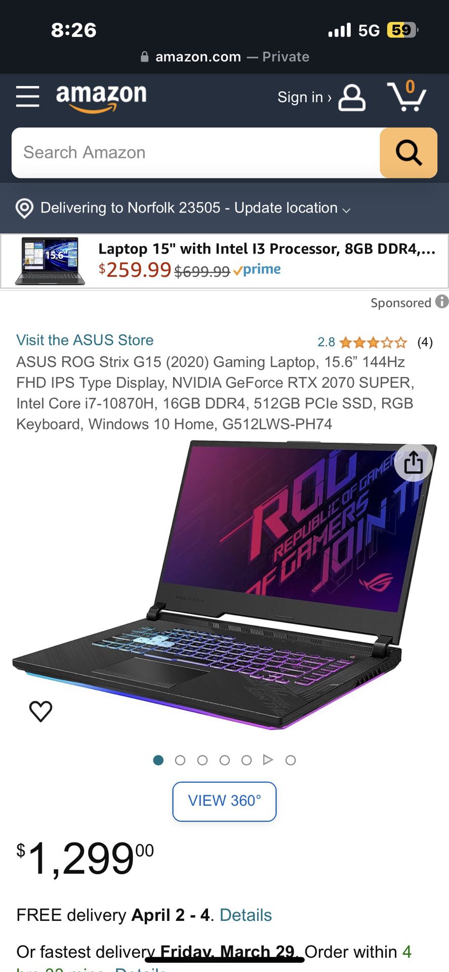 Asus Gaming Laptop 144 Hertz Windows 11