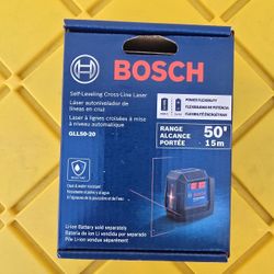 Bosch
50 ft. Dual Power Battery Red Beam Self-Leveling Cross-Line Laser Level