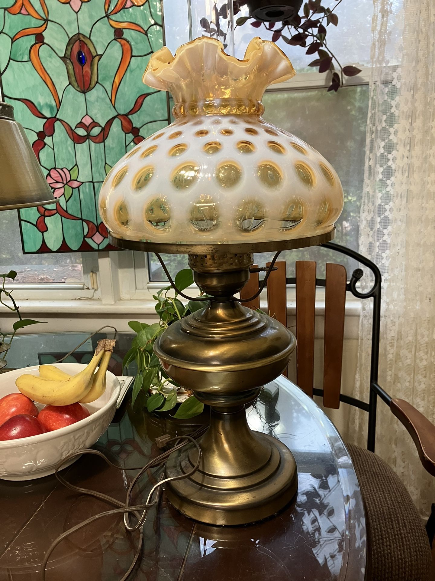 Antique coin dot lamp