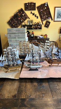 Tall sailing ships collection, a lot of seven