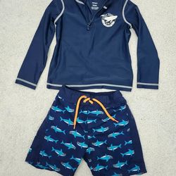 ✅️ Toddler Boy Carter's 2pc Swimwear Set• Size 3T• Great Condition• $15firm