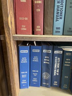 Classic Car Motor Repair manuals