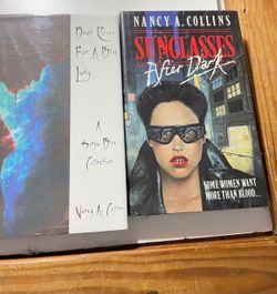 Nancy A Collins Sonja Blue Lot Signed Hdbk Dead Roses Sunglasses Vgc & Like New