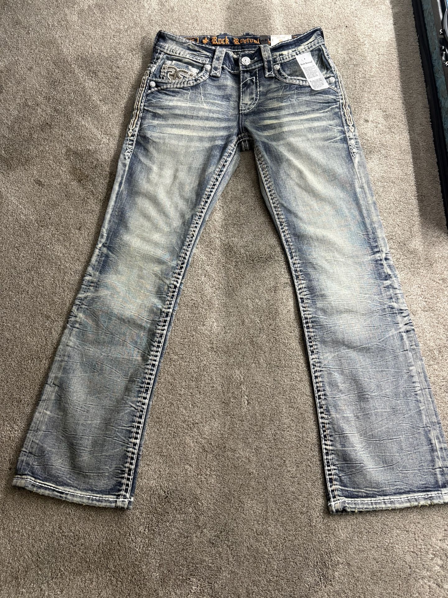 Rock revival Jeans Men’s size 30/32 Slim boot cut
