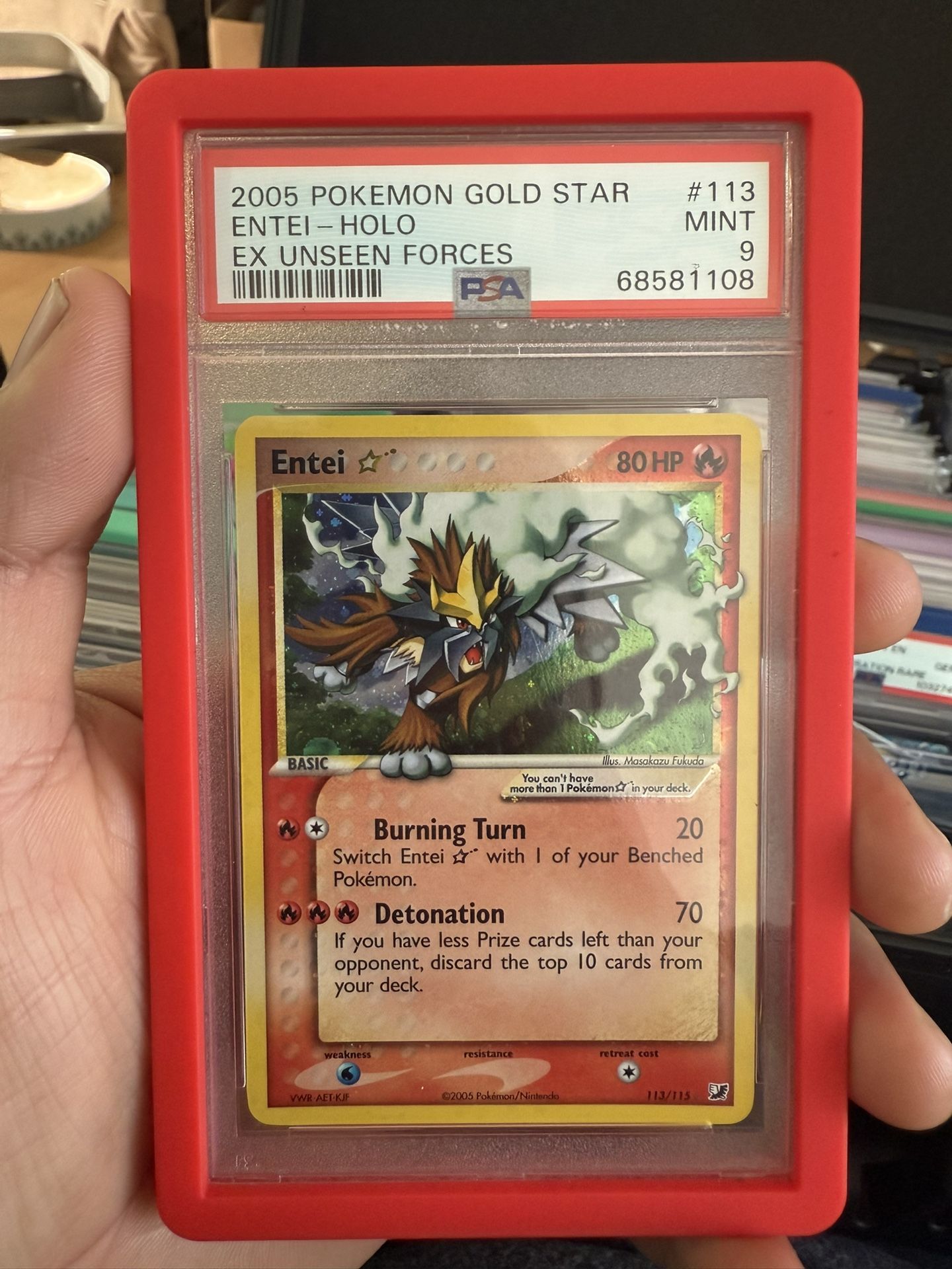 Entei Gold Star ⭐️ PSA 9