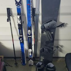 Skis And Snowboard