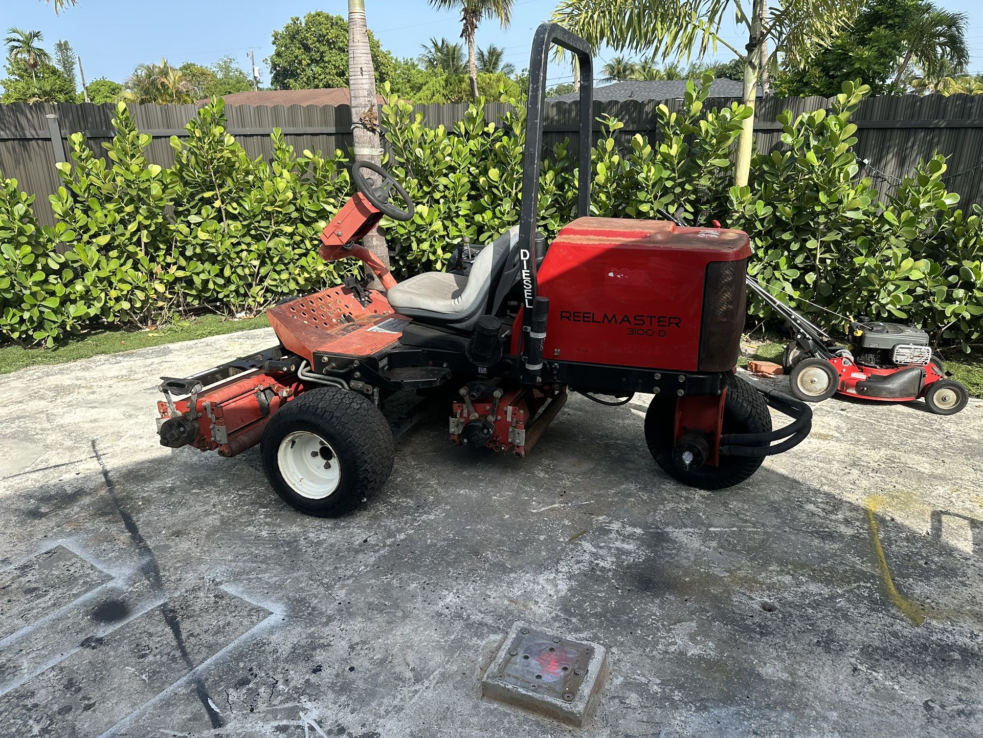 Toro Reelmaster" 3100-D 3-Wheel Fairway Riding Mower, s/n 03(contact info removed)12, Kubota diesel