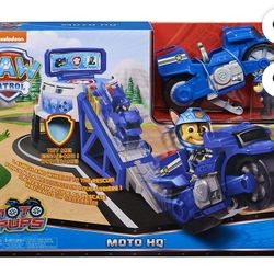 PAW Patrol Moto Pups Moto HQ with Chase and Motorcycle with Ramp! - Nickelodeon