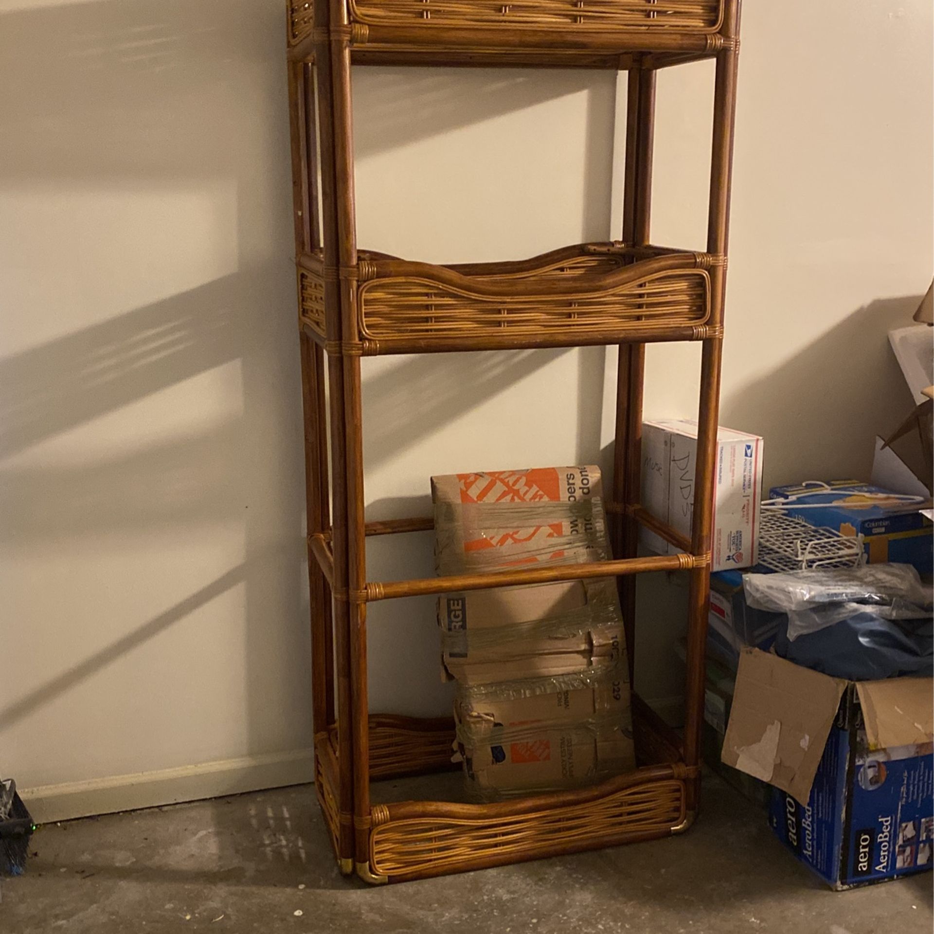 Rattan Shelving Unit