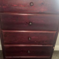 Cherry Wood 5 Drawer Dresser