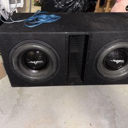 12” Scar Dual Subwoofers With 2000 Watt Amp 