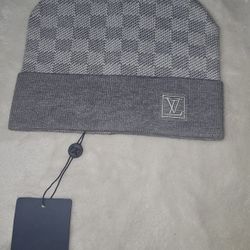 Louis Vuitton Hat/ Grey Beanie 