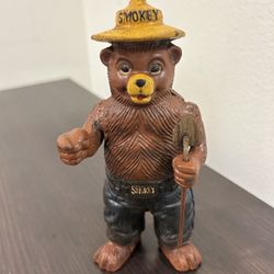 1940's Smoky Bear Iron Bank (WW2)