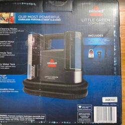 BISSELL Little Green Cordless Portable Carpet Cleaner (3734), Black 