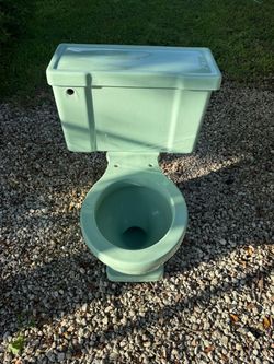 Rare Vintage 1950 C-Briggs Mint Green Toilet – Mid-Century Retro Bathroom