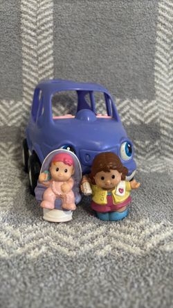 Fisher Price Little People Lil Movers SUV Purple Car Van Music Sounds Travel
