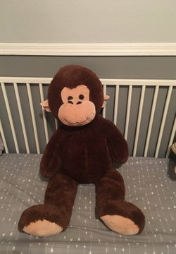 Large stuffed animal monkey