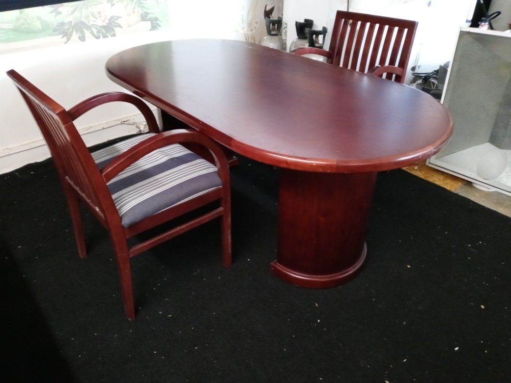 Conference Table w/2 Chairs