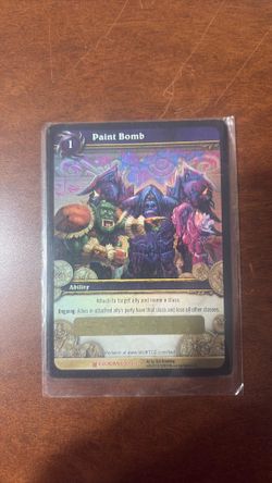 World of Warcraft Paint Bomb Foil Loot Card Unscratched