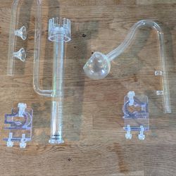 Lily pipe with surface skimmer and poppy outflow pipe